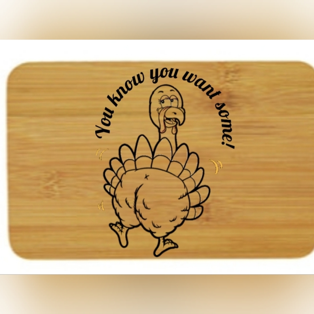 Turkey thanksgiving cutting board
